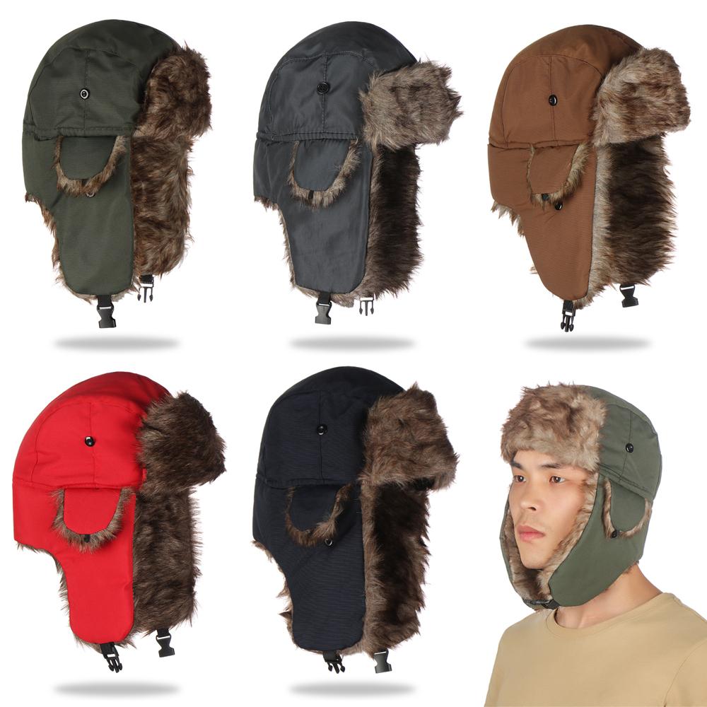 Trapper Hat Ear Flap - Высококачественная зимняя шапка-ушанка с ушками, повседневная