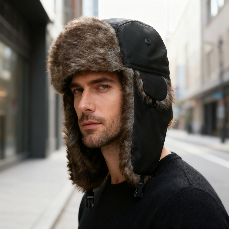 Зимняя русская шапка-ушанка, м – обзор и цена Winter Trapper Hat