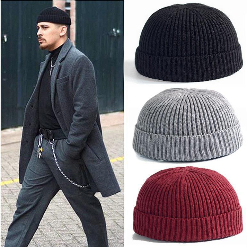 Зимняя вязаная шапка-бини для  – обзор и цена Beanie Cuffed Knit
