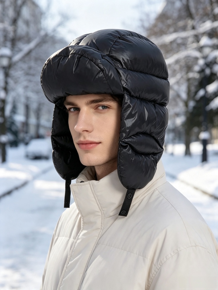 Зимняя теплая пуховая ушанка с – обзор и цена Trapper Hat Ear Flap