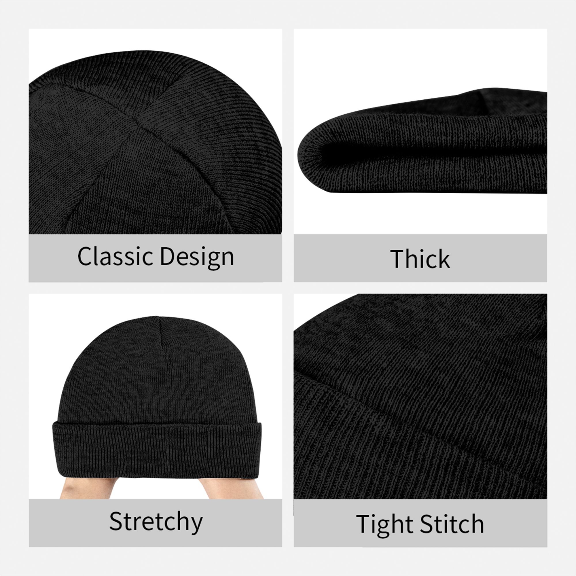 Deus Vult - Шапка-бини с отвор – обзор и цена Beanie Cuffed Knit